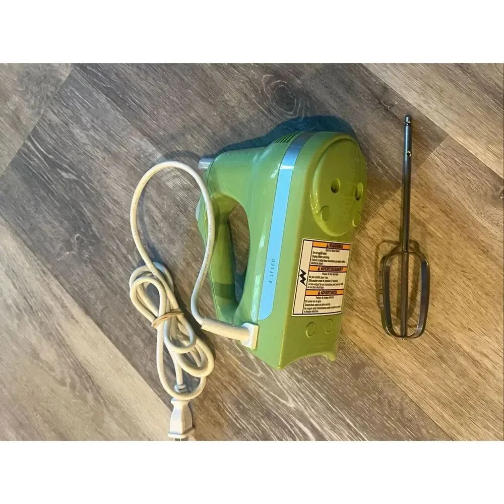 KitchenAid KHM5APGA7 5-Speed Hand Mixer Green Apple Tested Working